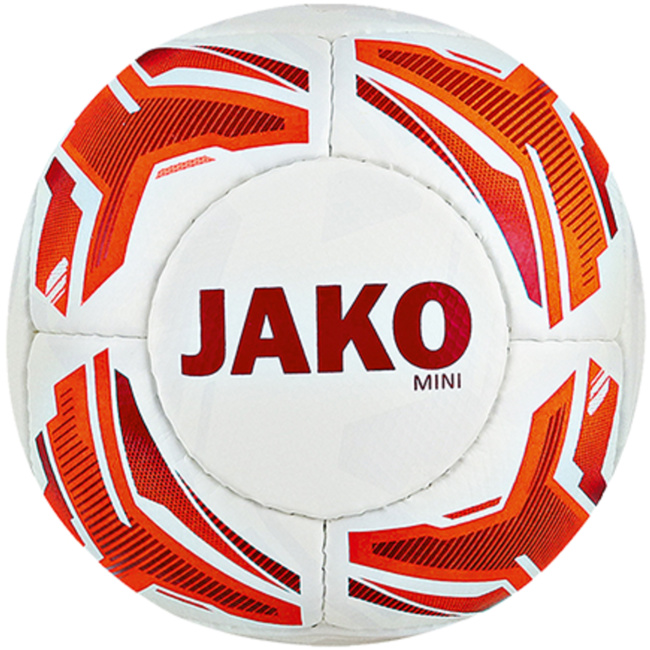 JAKO Striker Fußball Größe 1 Weiß/Neonorange//Rot